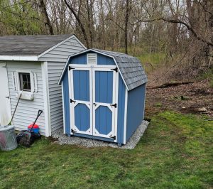 mini barn blue
